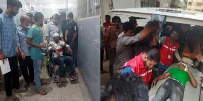 যাত্রাবাড়ীতে ৩ কলেজের সংঘর্ষে আহত ৪০