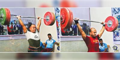 সেই গুদামঘরেই ভারোত্তোলন