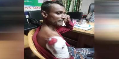 মায়ানমার নৌবাহিনীর গুলিতে বাংলাদেশি জেলে আহত