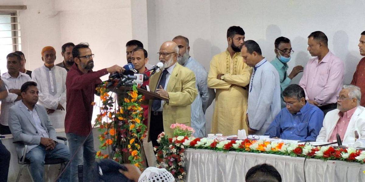 ঐক্যবদ্ধ হয়ে ষড়যন্ত্র মোকাবিলা করতে হবে: খন্দকার মোশাররফ