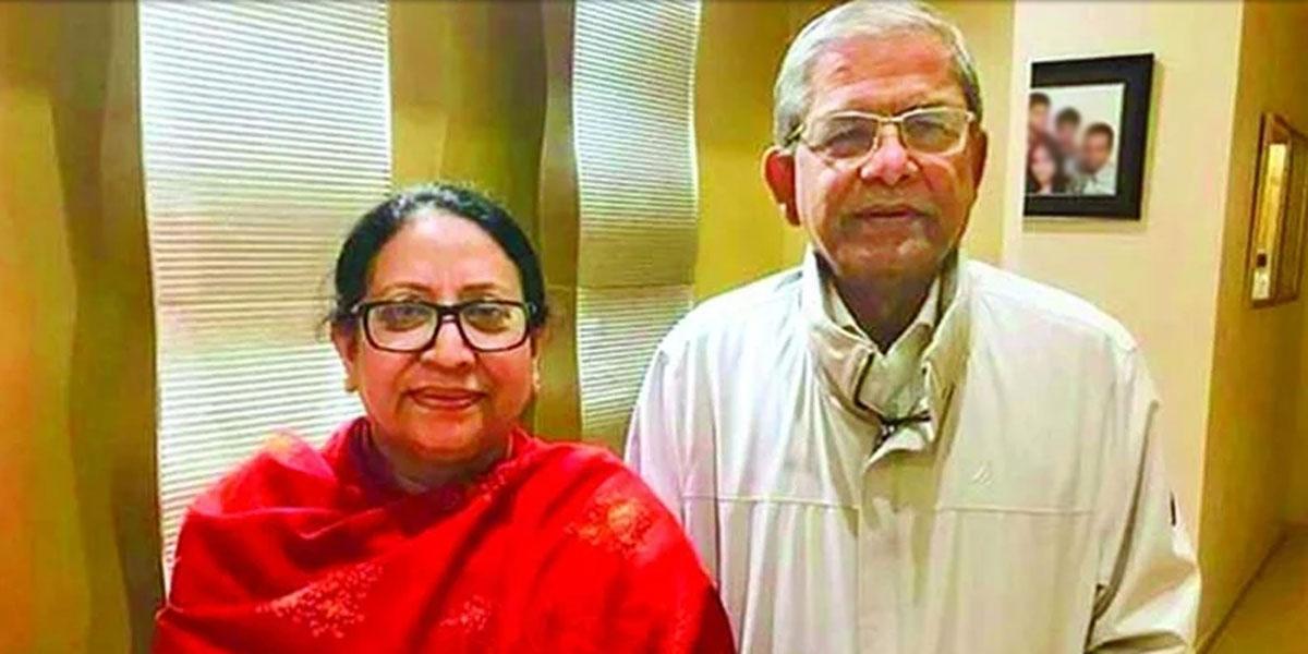 লন্ডনের পথে সস্ত্রীক মির্জা ফখরুল