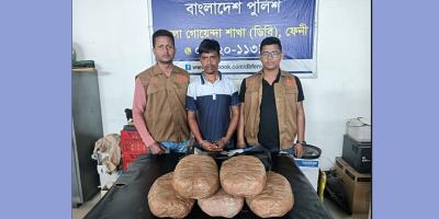 ফেনীতে ১০ কেজি ভারতীয় গাঁজাসহ আটক ১