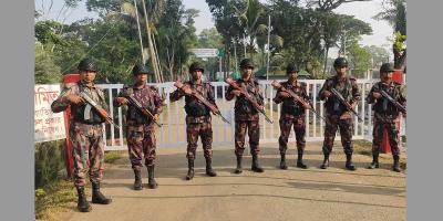 লংমার্চে আখাউড়া স্থলবন্দরে ৩ স্তরের নিরাপত্তা