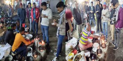 গাইবান্ধায় পিঠার দোকানে বাড়ছে ভিড়