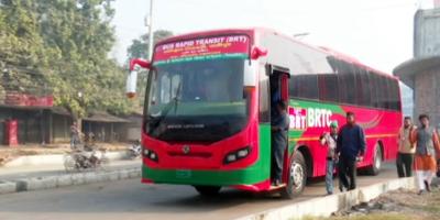 ১০ বাস নিয়ে চালু হলো বিআরটি প্রকল্প