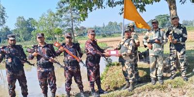 বিজয় দিবসে বিএসএফকে বিজিবির মিষ্টি উপহার