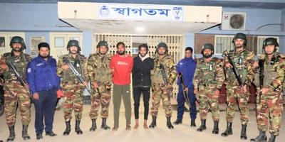 সিলেটে স্বেচ্ছাসেবক লীগ ও ছাত্রলীগের নেতা গ্রেপ্তার