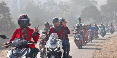 বিজয় দিবসে ৫ শতাধিক স্কুটারের বিজয় রাইড