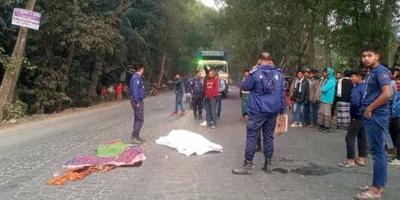 মধুখালীতে বাস থেকে পড়ে নারীর মৃত্যু