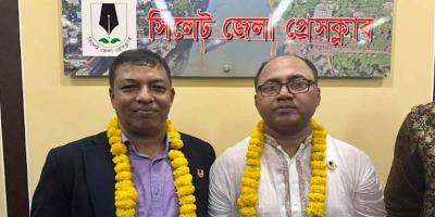 সিলেট প্রেস ক্লাবের সভাপতি মঈন, সম্পাদক নাসির