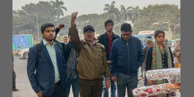 সাম্রাজ্যবাদবিরোধী স্মৃতিস্তম্ভে পুষ্পস্তবক অর্পণ জাতীয় মুক্তি কাউন্সিলের