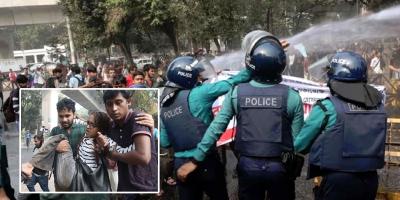শিক্ষার্থীদের প্রতিবাদ মিছিলে পুলিশের লাঠিচার্জ, আহত ৭