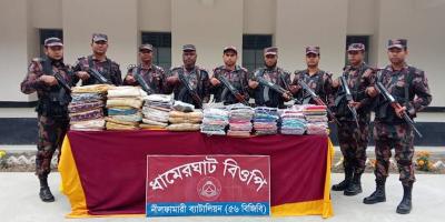 পঞ্চগড়ে মাদকসহ ২০ লাখ টাকার ভারতীয় পণ্য জব্দ