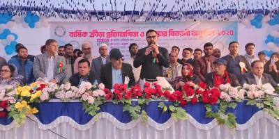 শারীরিক ও মানসিক বিকাশে খেলাধুলার গুরুত্ব অপরিসীম: আমিনুল হক