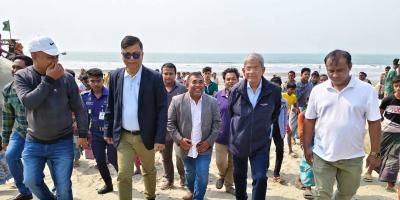 টেকনাফ সীমান্ত এলাকা ঘুরে গেলেন মির্জা ফখরুল