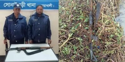 থানা থেকে লুট হওয়া অস্ত্র শ্মশানের নালায়!