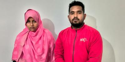 আখাউড়ায় ভারত থেকে আসা দেবর-ভাবি গ্রেপ্তার