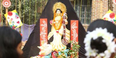 ছবিতে শাবিপ্রবির সরস্বতী পূজা