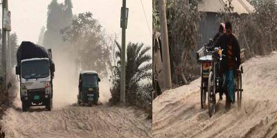 কাজ ফেলে লাপাত্তা ঠিকাদার, ব্যস্ত সড়ক এখন অভিশাপ