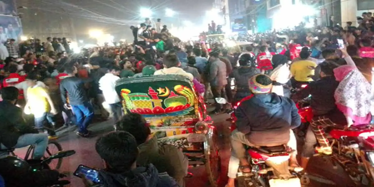 বরিশালে বাঁধভাঙা উল্লাস বিজয় উদযাপন আজ