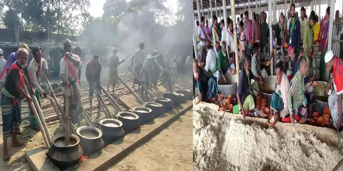 ফরিদপুরের আটরশি দরবার শরিফে চলছে দুই হাজার চুলায় রান্না