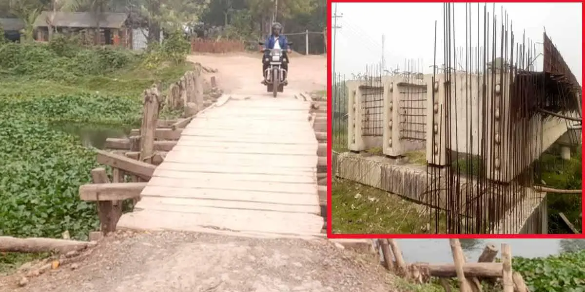 টেকেরঘাট সেতুর নির্মাণকাজ বন্ধে দুর্ভোগ চরমে
