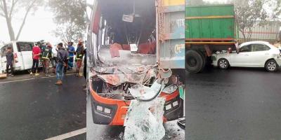 দাউদকান্দিতে কুয়াশায় আট গাড়ির সংঘর্ষ: আহত ১৫