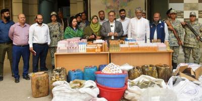 বিএসটিআইয়ের অভিযানে নকল কসমেটিকস জব্দ