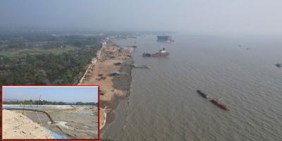 সীতাকুণ্ড উপকূলে থামছে না অবৈধভাবে বালু তোলা