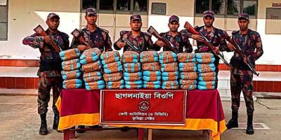 ফেনীতে ১৯ লাখ টাকার চোরাচালান জব্দ