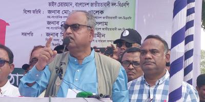 গণতন্ত্র প্রতিষ্ঠা না হওয়া পর্যন্ত বিএনপি পিছু হটবে না: শামসুজ্জামান দুদু