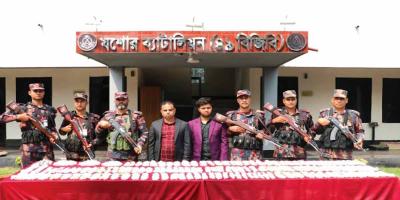 শার্শায় এক কোটি ৫৭ লাখ টাকার রুপার অলংকার জব্দ, আটক ২