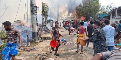 সাজেকে আগুনে ৯৪ রিসোর্ট ও বসতঘর পুড়ে ছাই