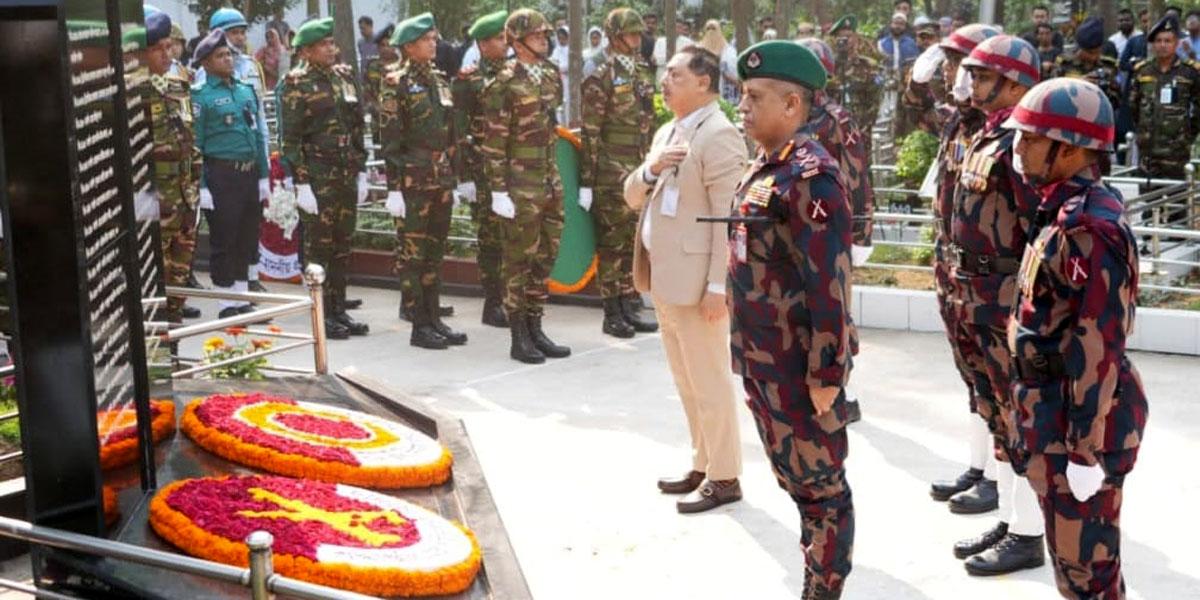 শহিদ সেনা দিবসে বিজিবির মহাপরিচালকের শ্রদ্ধা