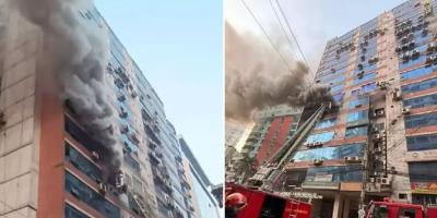 নয়াপল্টনে জামান টাওয়ারের আগুন নিয়ন্ত্রণে