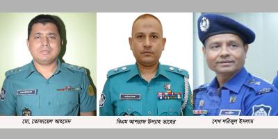 সিলেটে ঊর্ধ্বতন ৩ পুলিশ কর্মকর্তাকে বদলি