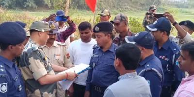 বিএসএফের গুলিতে নিহত বাংলাদেশি যুবকের মরদেহ হস্তান্তর