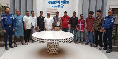 ময়মনসিংহে আওয়ামী লীগ-যুবলীগ নেতাসহ গ্রেপ্তার ১১