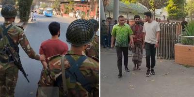 পল্টনে আটক সেই ব্যক্তিকে ছাড়িয়ে আনলেন উপদেষ্টা আসিফ