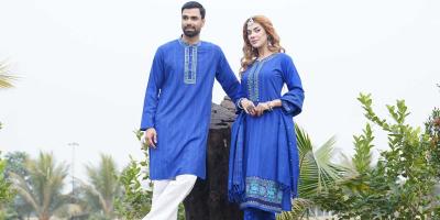 উৎসবে যুগলবন্দি পোশাক