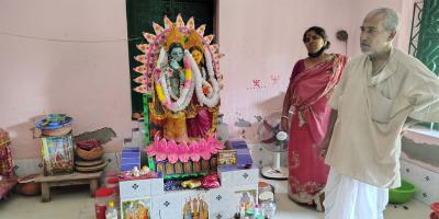 শ্যামনগরে মন্দির থেকে মূর্তি ও সরঞ্জাম চুরি!