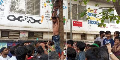 নারায়ণগঞ্জে চুরির অভিযোগে গাছে ঝুলিয়ে নির্যাতন