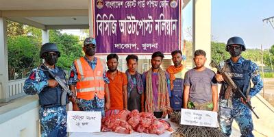 সুন্দরবনে হরিণের মাংসসহ ৫ শিকারি আটক