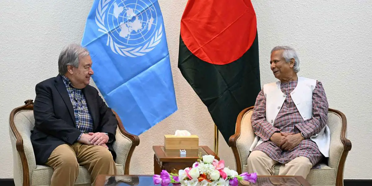 প্রধান উপদেষ্টার সঙ্গে বৈঠকে জাতিসংঘ মহাসচিব