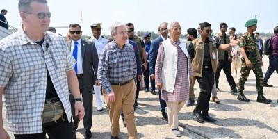 কক্সবাজার পৌঁছেছেন প্রধান উপদেষ্টা ও জাতিসংঘ মহাসচিব