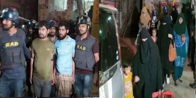 ময়মনসিংহে ফ্ল্যাট থেকে ২ শিশুসহ ৬ জনকে আটক করে নিয়ে গেছে র‌্যাব