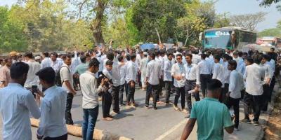 গোপালগঞ্জে ৬ দফা দাবিতে পলিটেকনিক শিক্ষার্থীদের মহাসড়ক অবরোধ