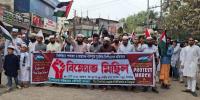 টাঙ্গাইলে ফিলিস্তিনে গণহত্যার প্রতিবাদে বিক্ষোভ মিছিল