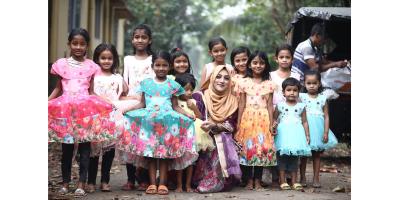উদ্যোক্তা খুশির ঈদ পোশাকে খুশি সুবিধাবঞ্চিত শতাধিক শিশু