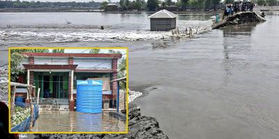 সাতক্ষীরায় বাঁধ ভেঙে ভেসে গেল ৫ গ্রামের ঈদের আনন্দ